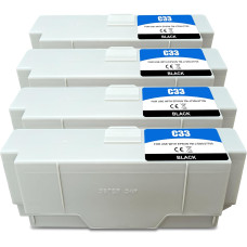 Комплект черных картриджей 4шт, Yongairuink Compatible SJIC33P/C33S020655 (K)