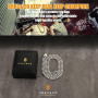 Цепочка мужская KRKC CO 8 мм нержавеющая сталь позолота 18K 50 66 см