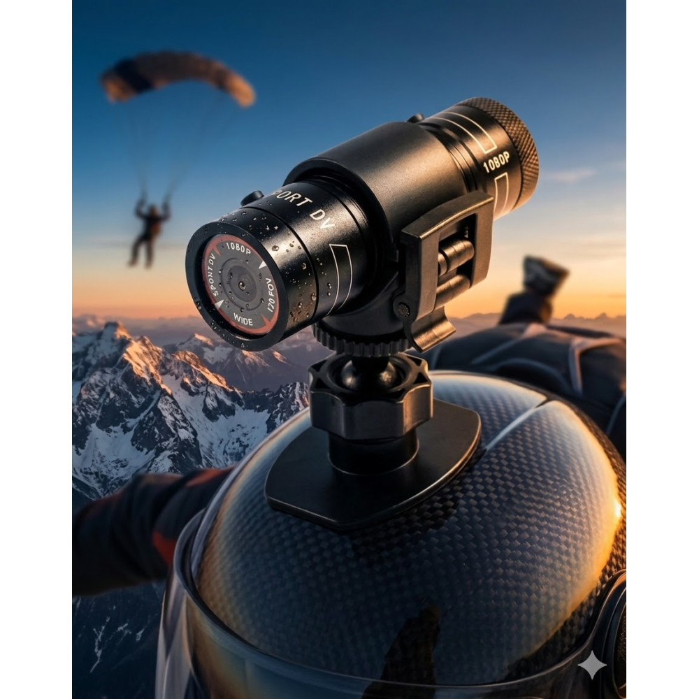 Мини экшн камера HD 720p компактна для путешествий и активного отдыха