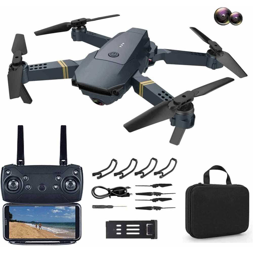 Мини-дрон E58 с Wi-Fi FPV складной квадрокоптер с удержанием высоты