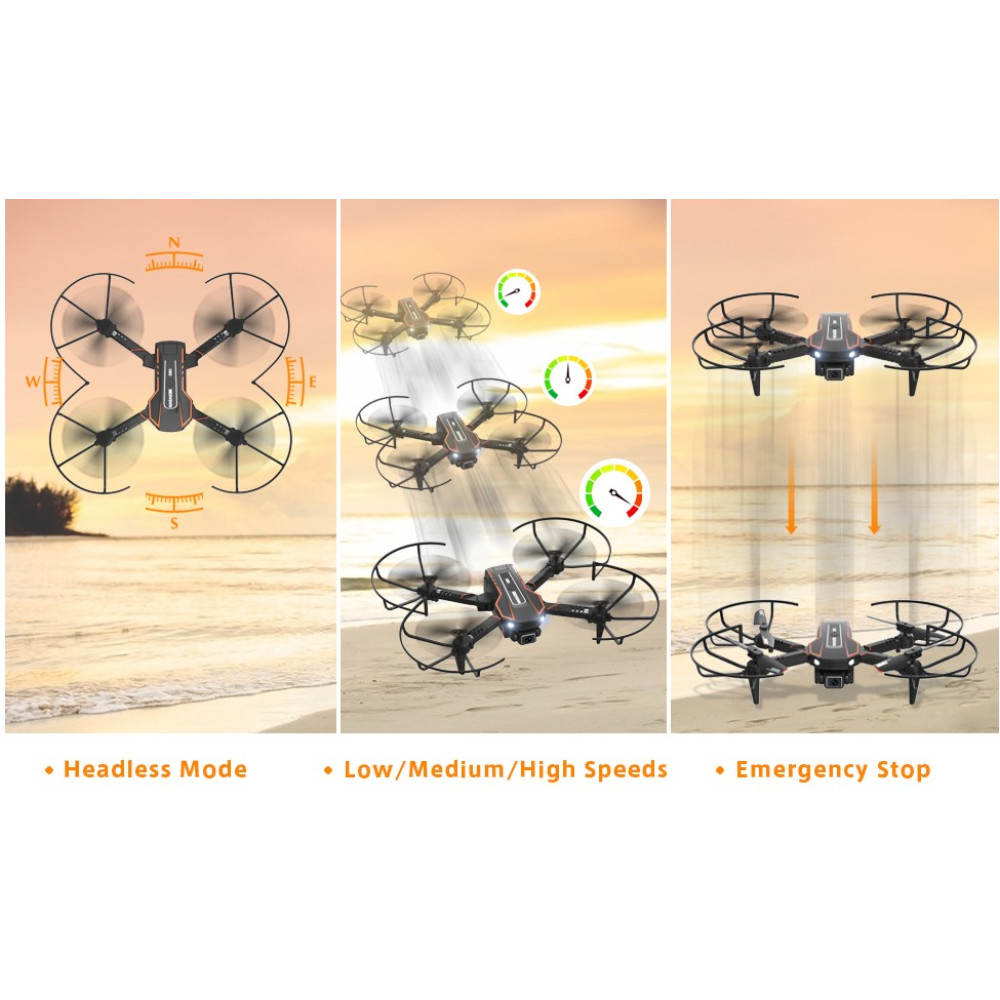 Мини-дрон  6,10 × 8,13 см. AVIALOGIC Q10 с камерой 1080P FPV складной