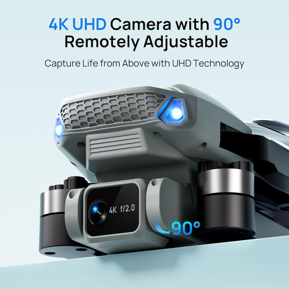 Квадрокоптер Ameta S20 Lite 4K FPV складной с камерой и 2 аккумуляторами