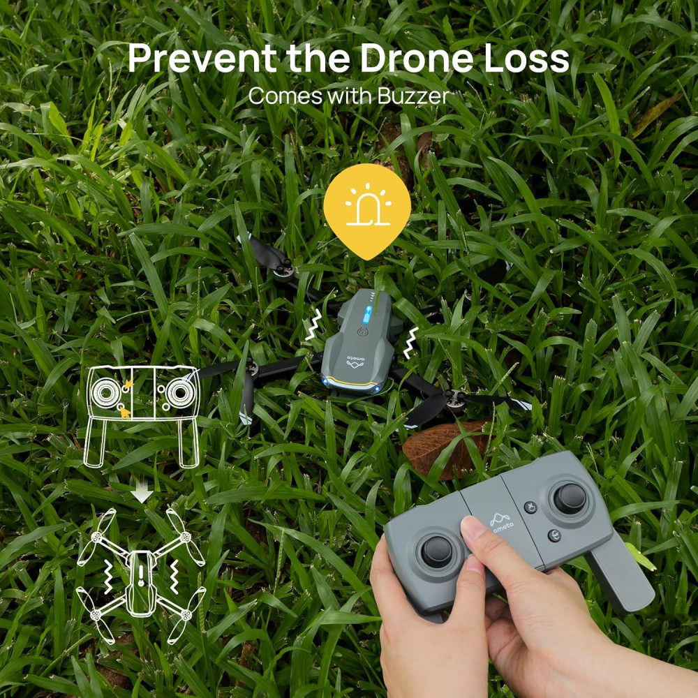 Квадрокоптер Ameta S20 Lite 4K FPV складной с камерой и 2 аккумуляторами