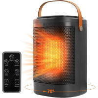 Электрический обогреватель PTC 1500W портативный с поворотом 70 градусов
