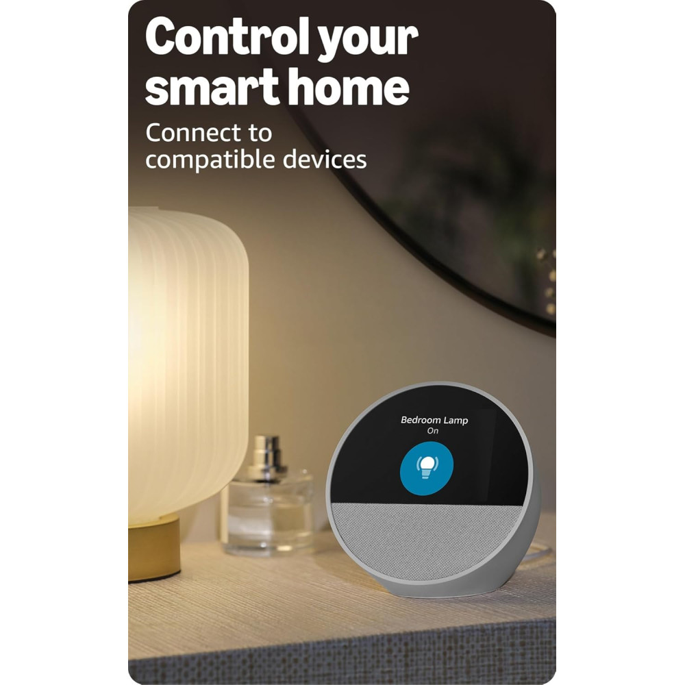 Smart-будильник Amazon с Alexa и ярким звуком, Ocean Blue