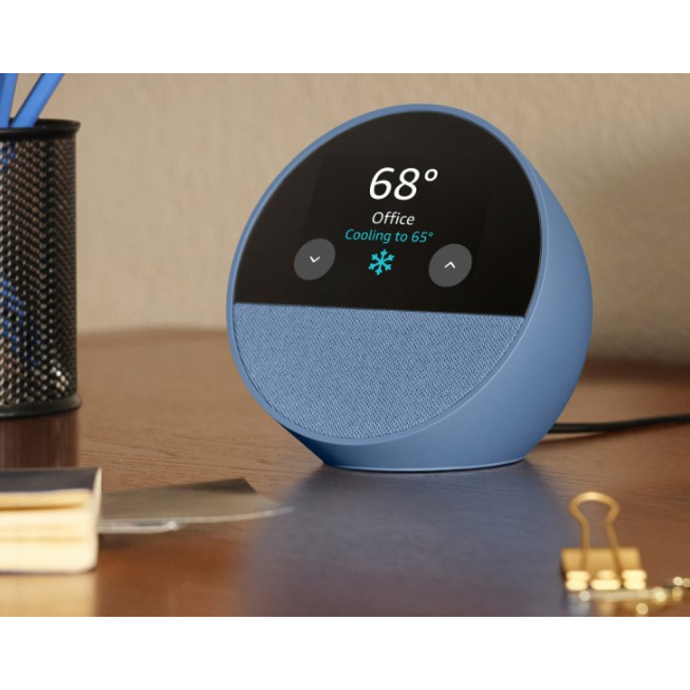 Smart-будильник Amazon с Alexa и ярким звуком, Ocean Blue
