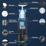 Знищувач комах PALONE 4500V з LED ліхтарем Mosquito Killer 2в1