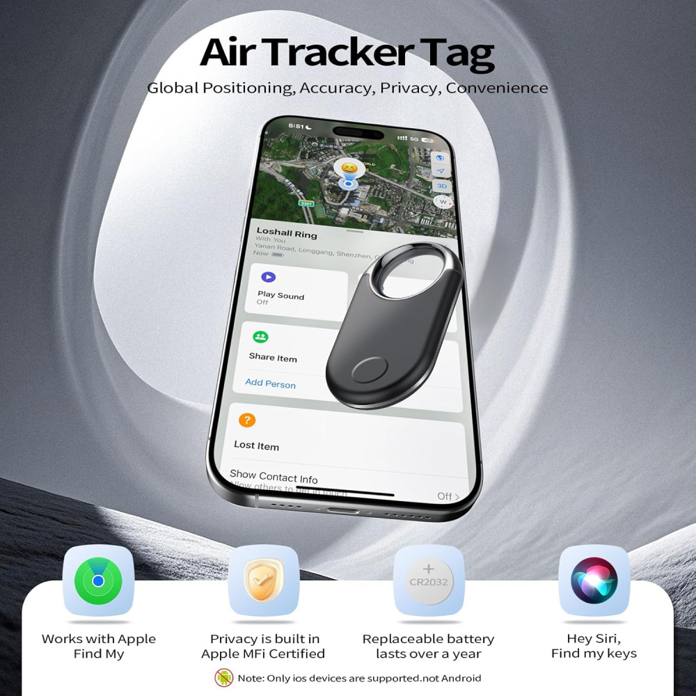 Умные Bluetooth трекеры для поиска вещей Air Tracker Tags 2 Pack