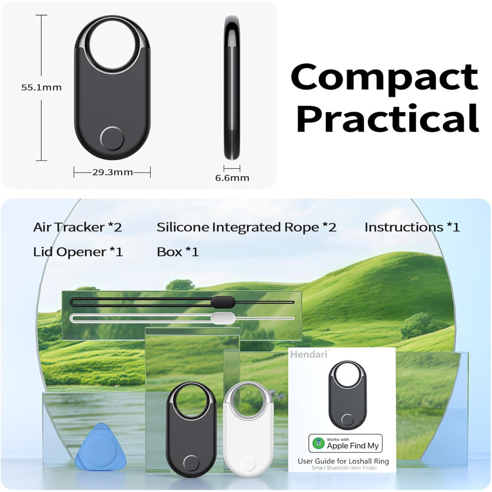 Умные Bluetooth трекеры для поиска вещей Air Tracker Tags 2 Pack