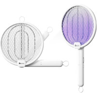 Електрична мухобійка 2-в-1 Buzzeap з UV-пасткою та USB-зарядкою
