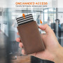 Мужской кошелек pots Minimalist Wallet с RFID защитой и алюминиевый кардхолдер