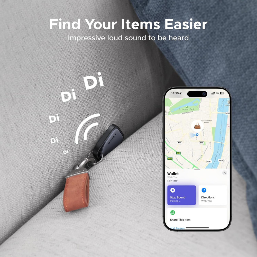 Умный трекер для вещей Apple Find My — UGREEN FineTrack