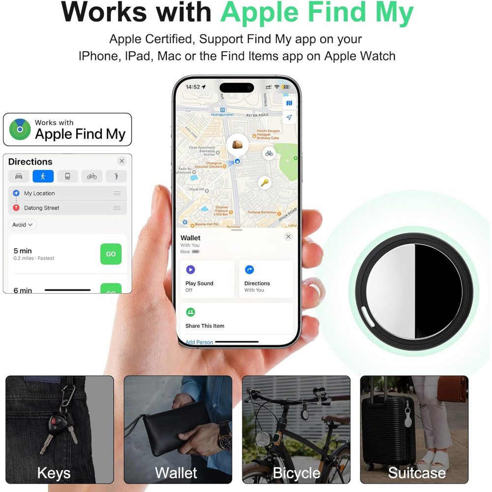 Bluetooth трекер Bnlei 2шт сменная батарея только iOS