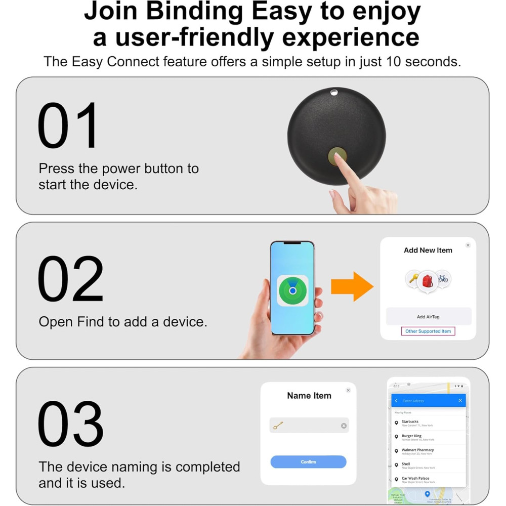 Bluetooth трекер 4шт работает только с iOS сменная батарея