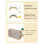 Рождественский подсвечник Romadedi с 7 LED-свечами деревянный мостик