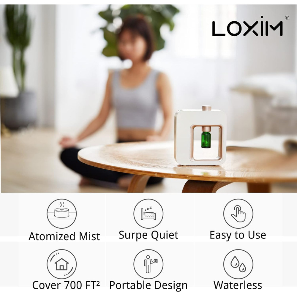 Портативный аккумуляторный аромадиффузор LOXIM без воды 10 мл до 65 м² USB