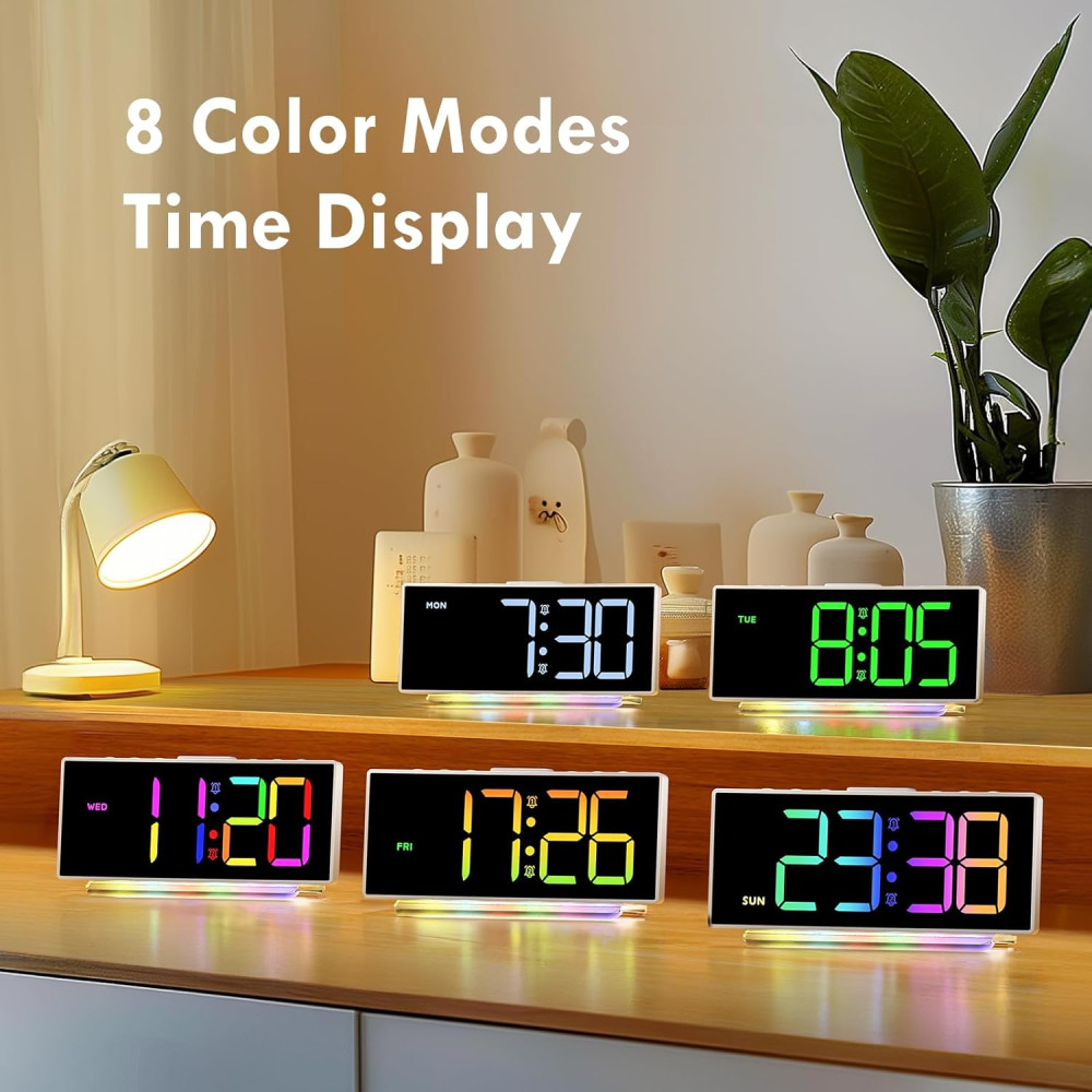 Электронный будильник настольный HERMIC G10 RGB LED 8 цветов