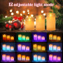 Свечи LED RGB декоративные беспламенные ALED LIGHT набор 3 шт