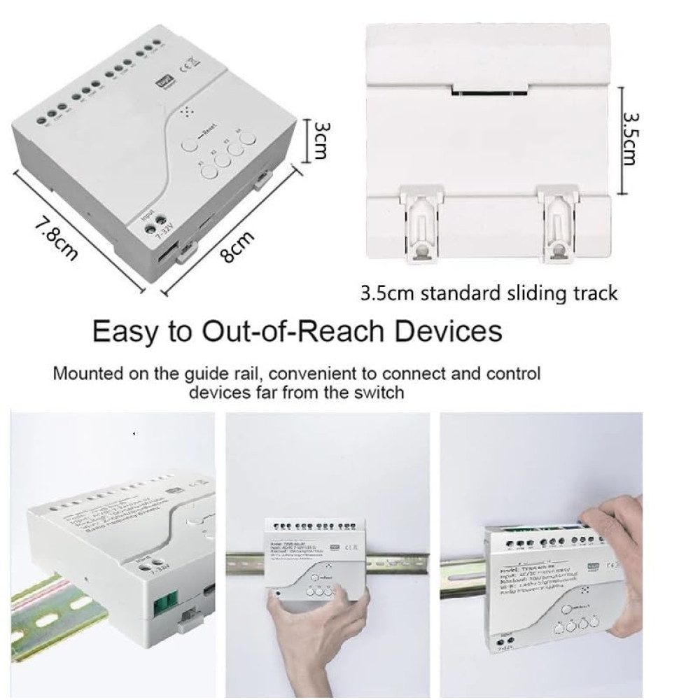 ZigBee релейний модуль MHCOZY 4-канальний 