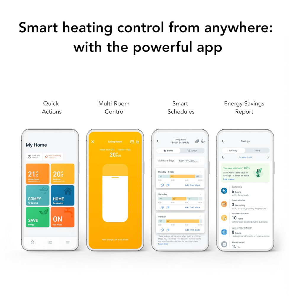 Умный радиаторный термостат tado Smart Radiator Thermostat X набор из 3 шт
