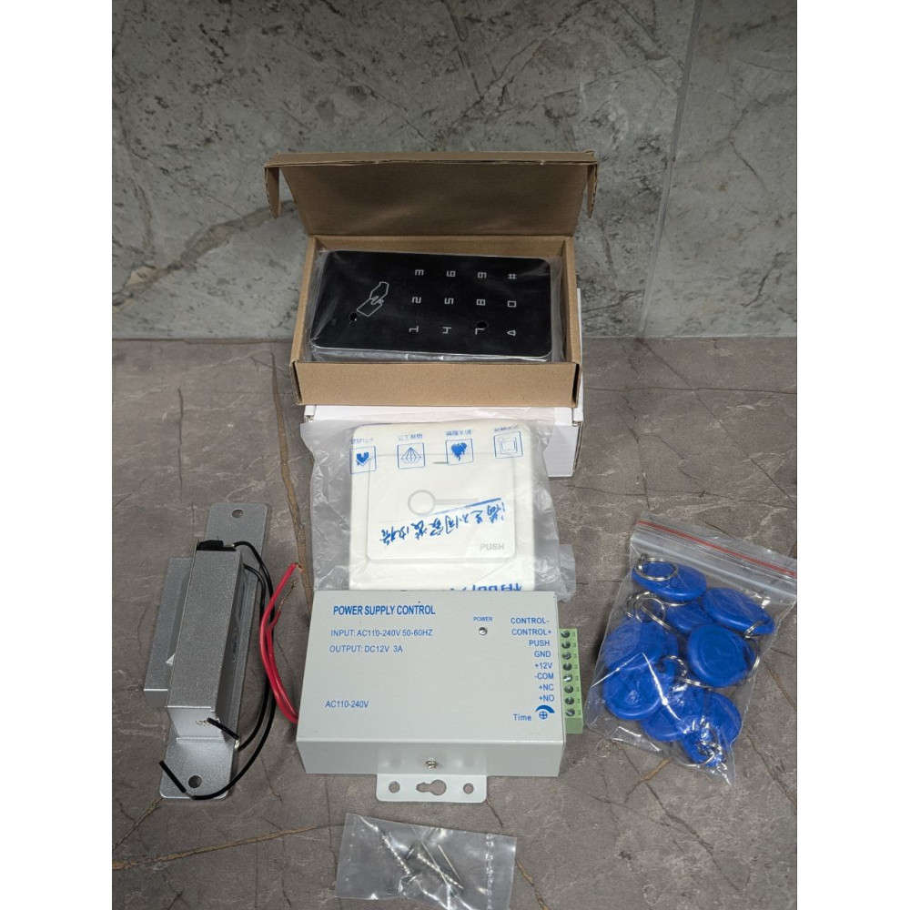 Комплект RFID контроля доступа Kadongli T22 и NOYJS с электрозамком NO