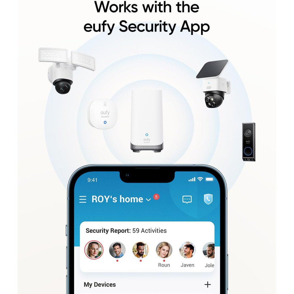 Датчик протікання води та замерзання Eufy Security IP65 для HomeBase 2 3