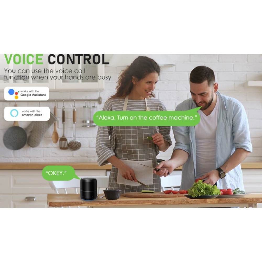 Умная WLAN розетка GreenSun со счетчиком электроэнергии и таймером