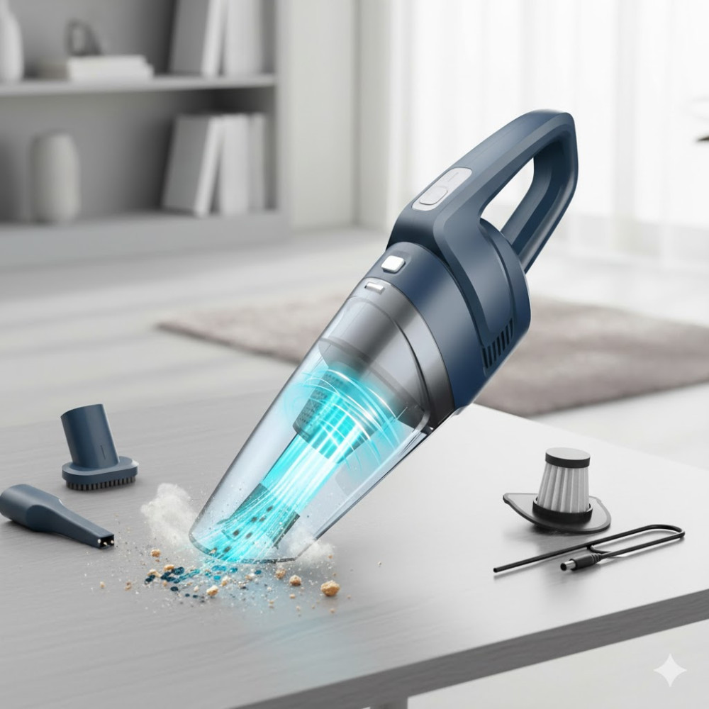 Автомобильный ручной пылесос Hangorize 120 Вт и аккумулятор 2200 mAh