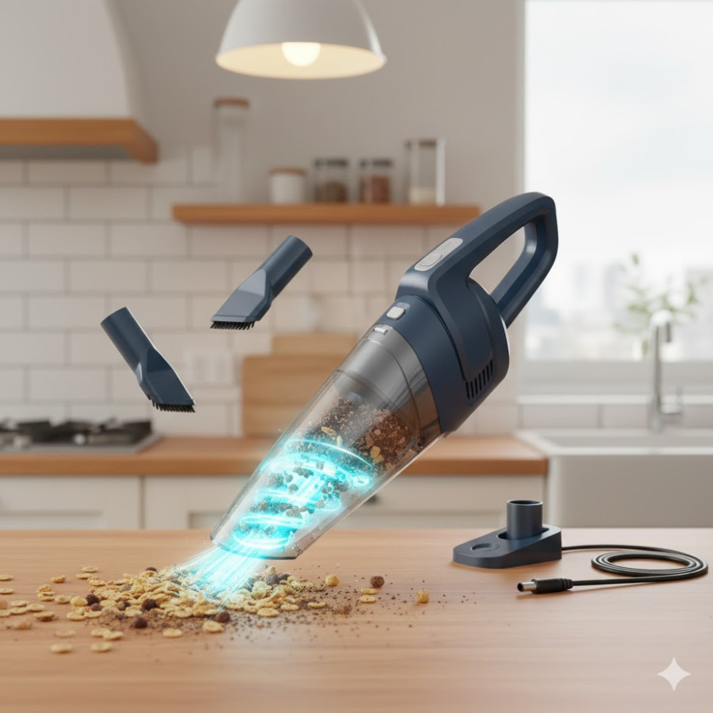 Автомобильный ручной пылесос Hangorize 120 Вт и аккумулятор 2200 mAh