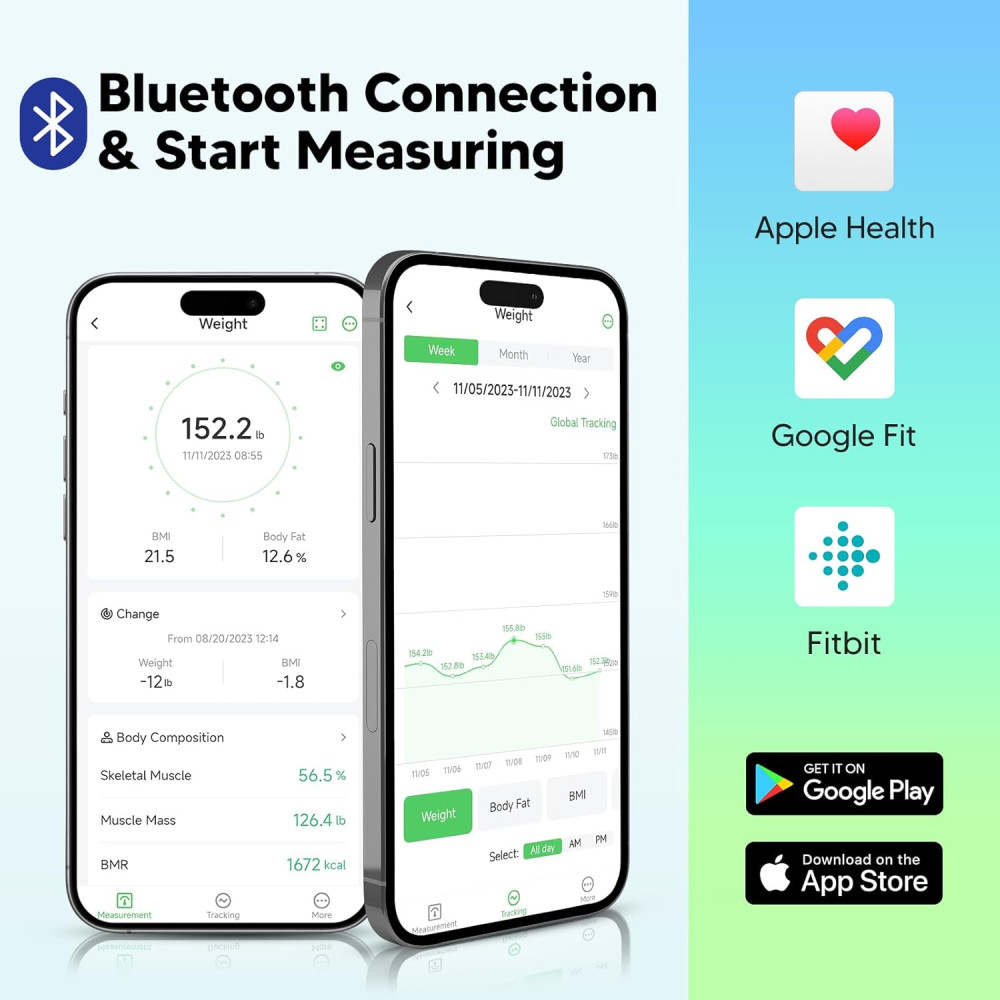 Умные весы Arboleaf с BMI и анализом состава тела до 225 кг