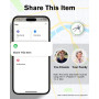 Смарт трекер Hauibela для Apple Find My 4 шт Bluetooth IP67