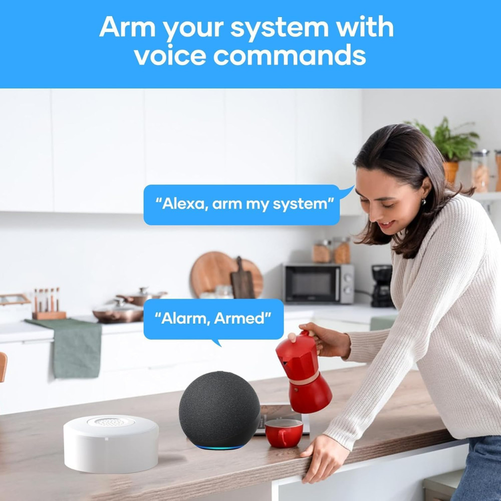 Бездротова сигналізація AGSHOME WiFi для дому з 8 датчиками 