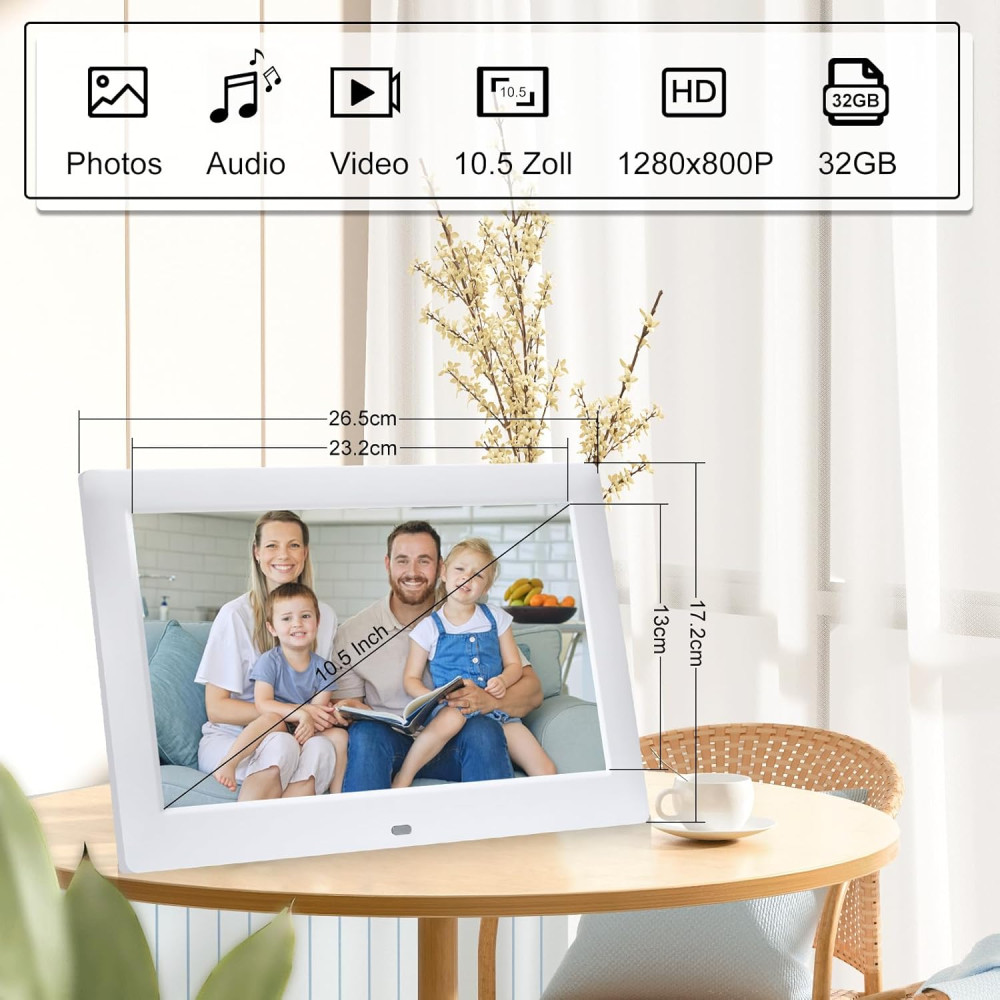 Цифровая рамка Johnziny 10 5 диагональ 1280 на 800 HD
