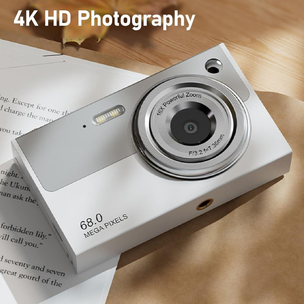 Цифровая камера фотоаппарат Annadue 68MP 4K WiFi 16x Zoom с автофокусом и стабилизацией