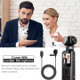 Мини боди-камера ZOMFOM 4K с микрофоном WiFi 270° поворот 64GB