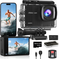 Экшн камера Camlance 4K 60FPS 48MP WiFi водонепроницаемая с пультом 