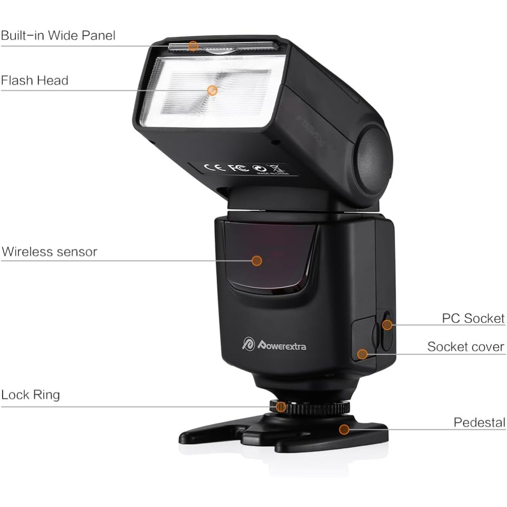 Вспышка Powerextra DF-400 Speedlite для DSLR и цифровых камер