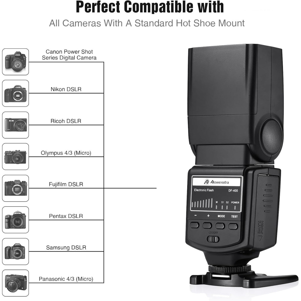 Вспышка Powerextra DF-400 Speedlite для DSLR и цифровых камер