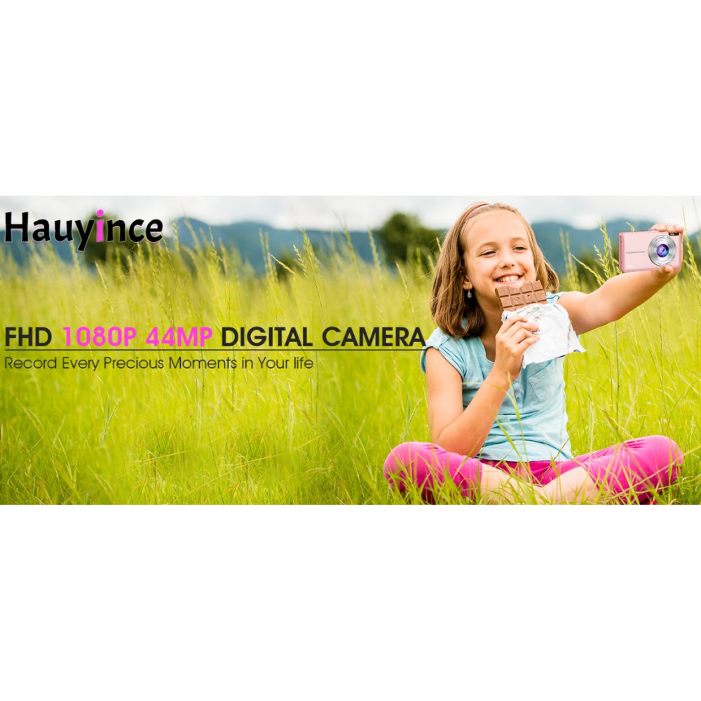Детский цифровой фотоаппарат Hauyince 44MP FHD 1080P 16X зум 32GB