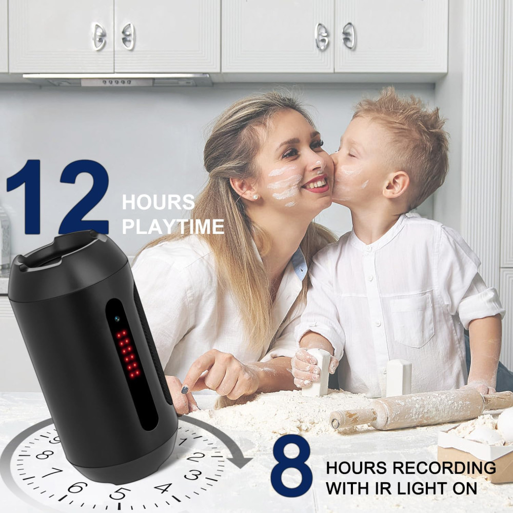 Скрытая мини камера OTADUG с Bluetooth-колонкой Full HD и детекция движения