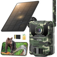 Фотопастка 4G Мисливська камера VXK F20 2 7K із сонячною панеллю та SIM-карткою