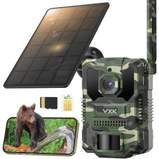 Фотоловушка 4G Охотничья камера VXK F20 2 7K с солнечной панелью и SIM-картой