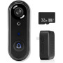 Беспроводной видеозвонок KALOGL J2 1080P с датчиком движения и двусторонней связью