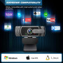 Вебкамера YIMONA W6 1080P FHD з мікрофоном та шторкою приватності