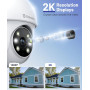 Камера видеонаблюдения GALAYOU 2K WiFi 360° с цветным ночным видением