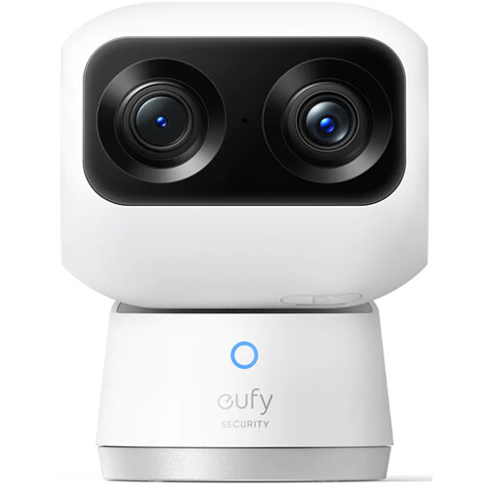 Камера відеоспостереження eufy 4K 360° WiFi поворотна з двома камерами AI