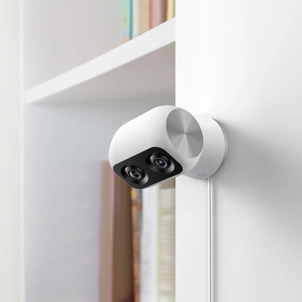 Камера відеоспостереження eufy 4K 360° WiFi поворотна з двома камерами AI