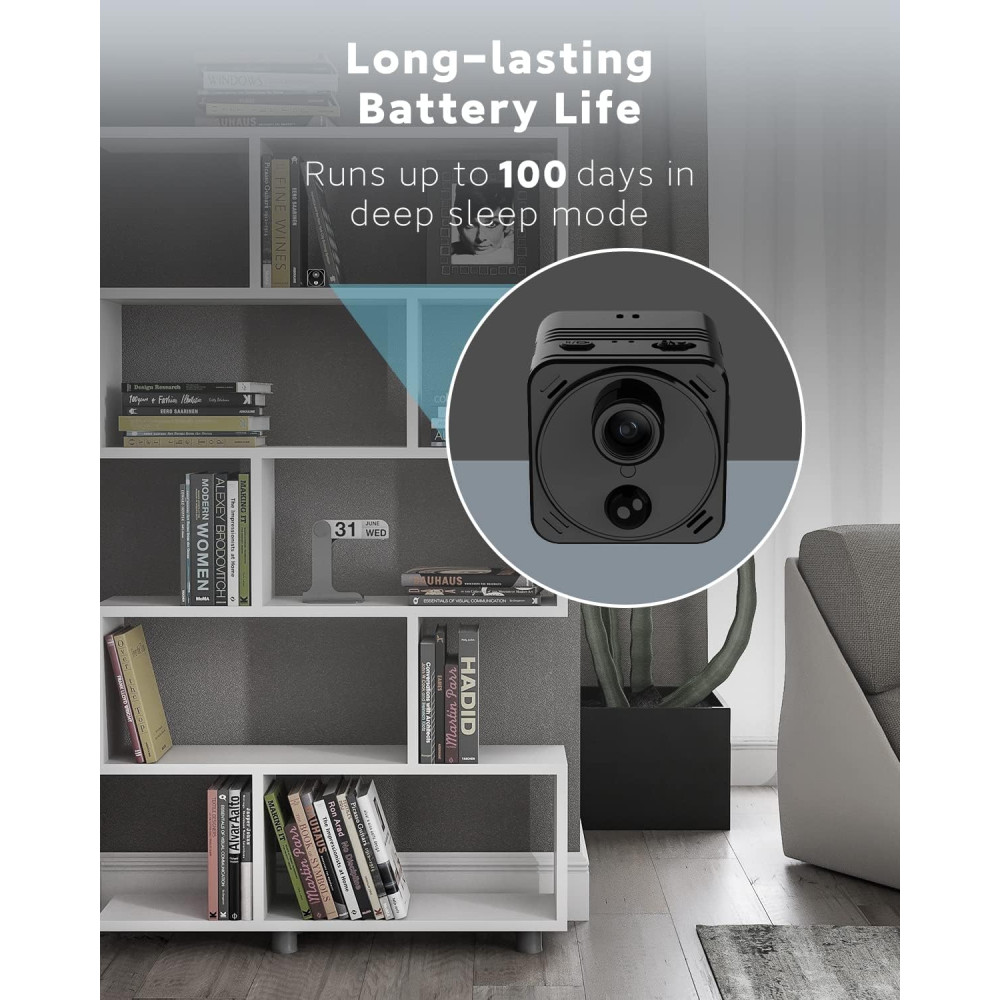 Міні WiFi 4K прихована камера VIDCASTIVE V10 з нічним баченням