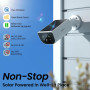Наружная беспроводная Wi-Fi-камера Aoqee 3MP 2K на солнечной панели S1