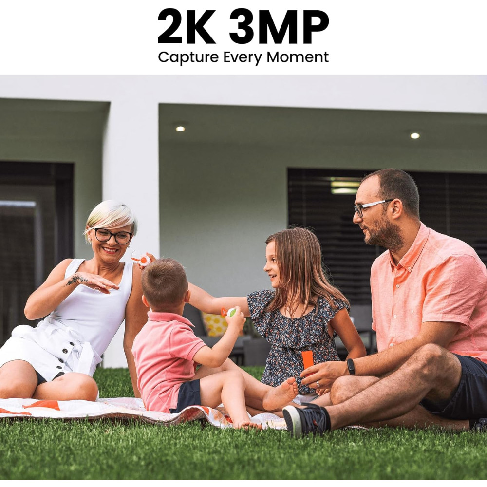 Наружная беспроводная Wi-Fi-камера Aoqee 3MP 2K на солнечной панели S1
